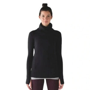 Lululemon Merino Wool Turtleneck Sweater in Black